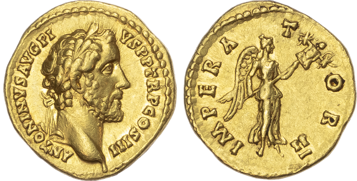 Antoninus Pius (AD 138‑161) AV Aureus, mint of Rome, AD 140, 7.11g.