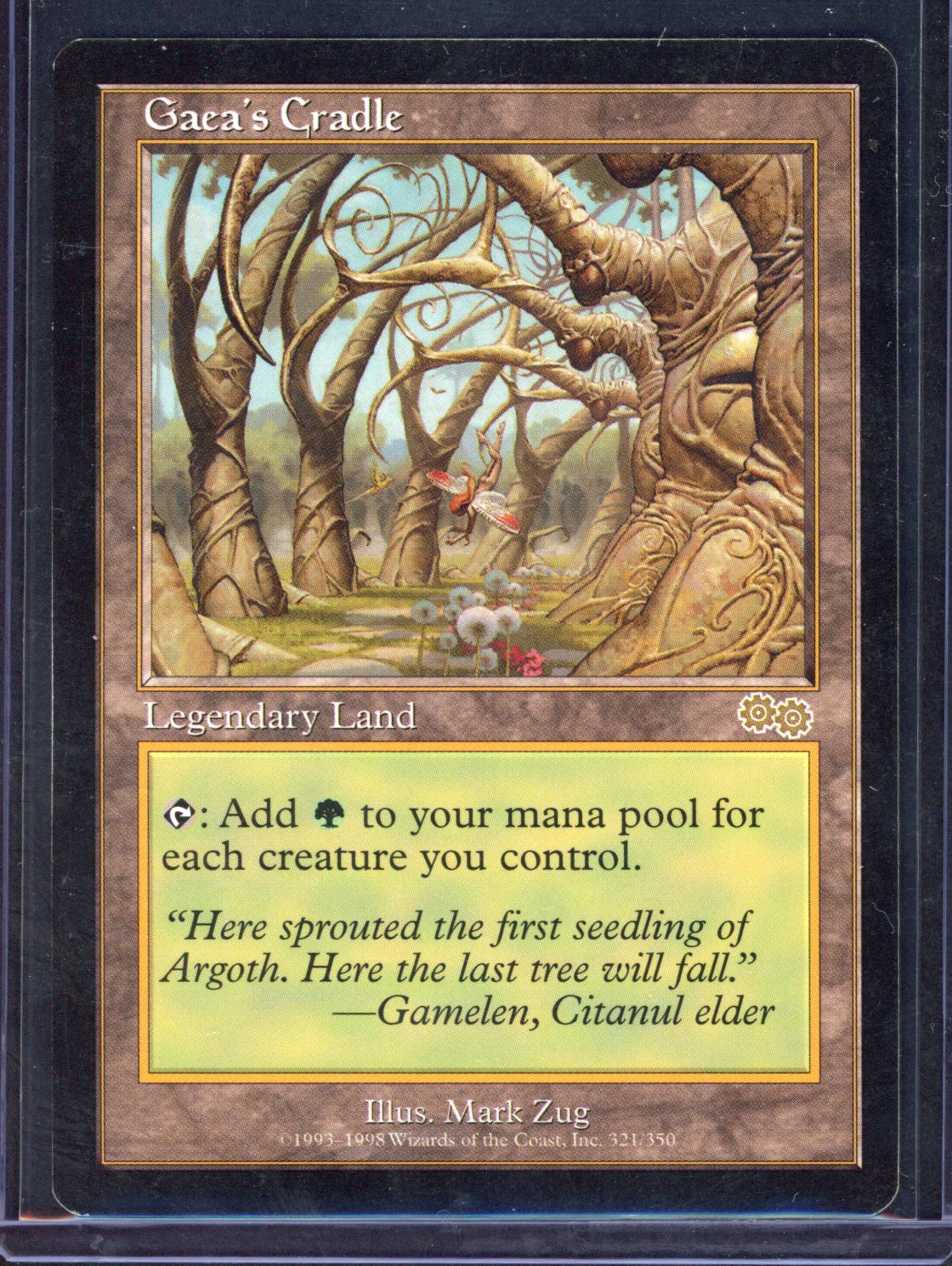 Magic The Gathering - Gaea's Cradle - Urza's Saga - Light Play