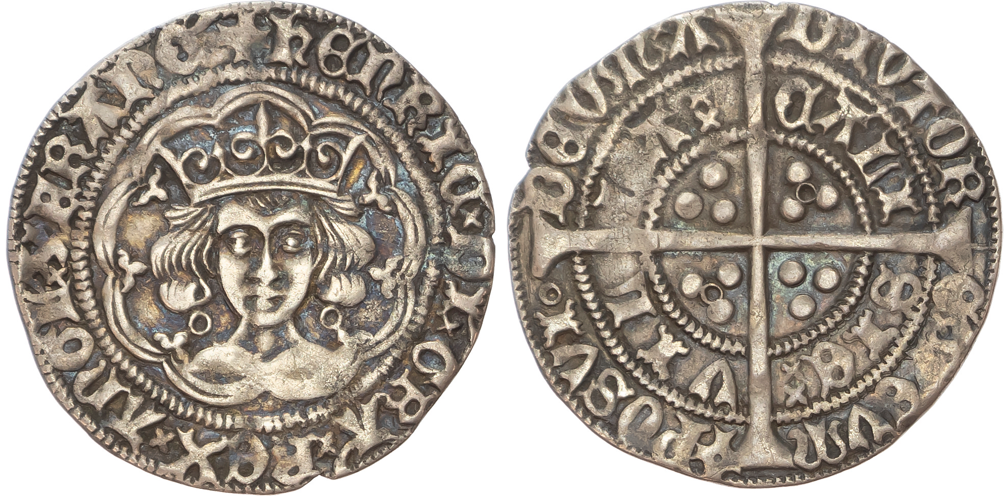 Henry VI (First reign, 1422-1461), AR Groat, Annulet issue [2].
