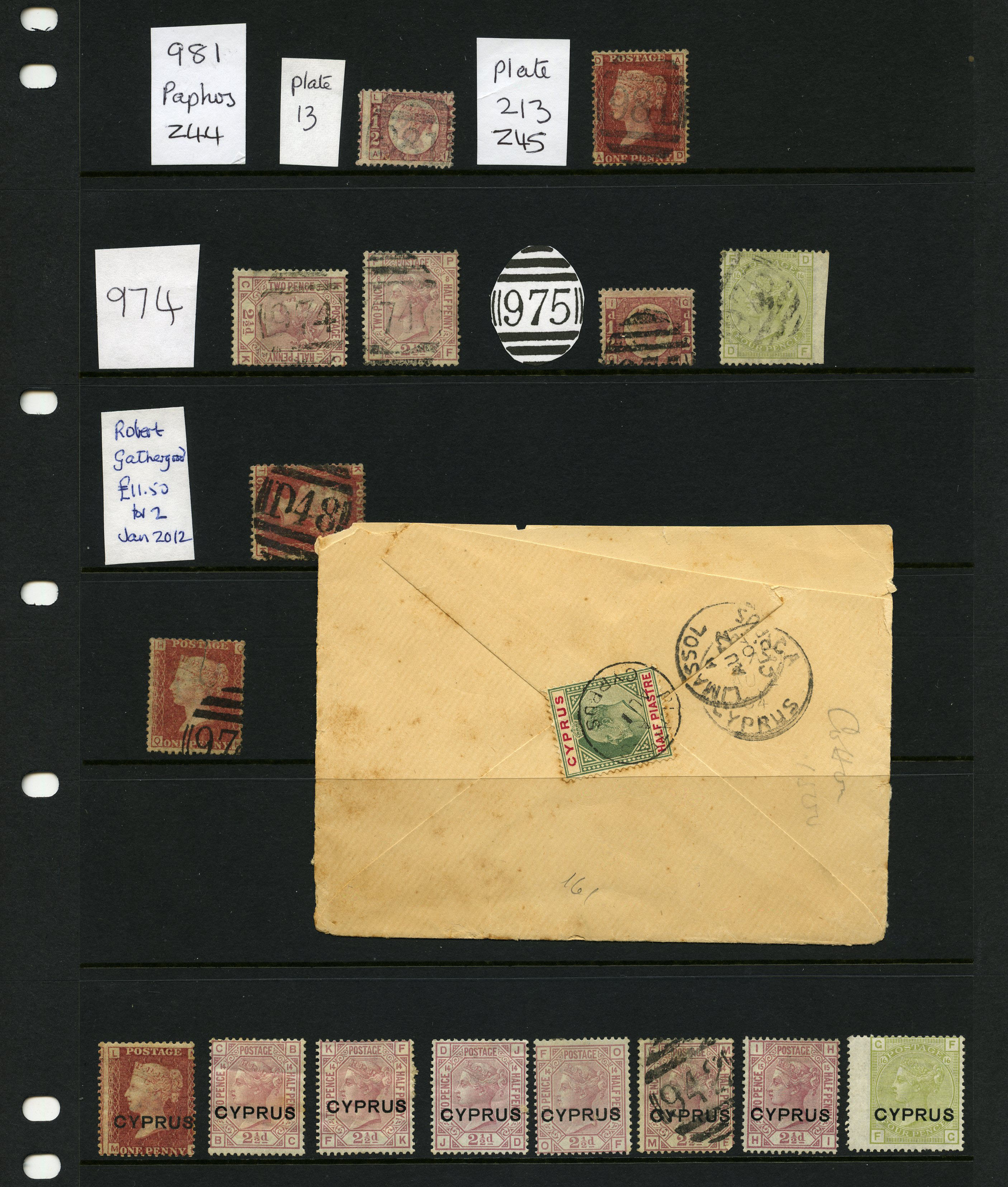 GREAT BRITAIN USED IN: QV selection arranged on...