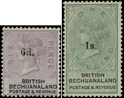 Bechuanaland SG 22-8 unused