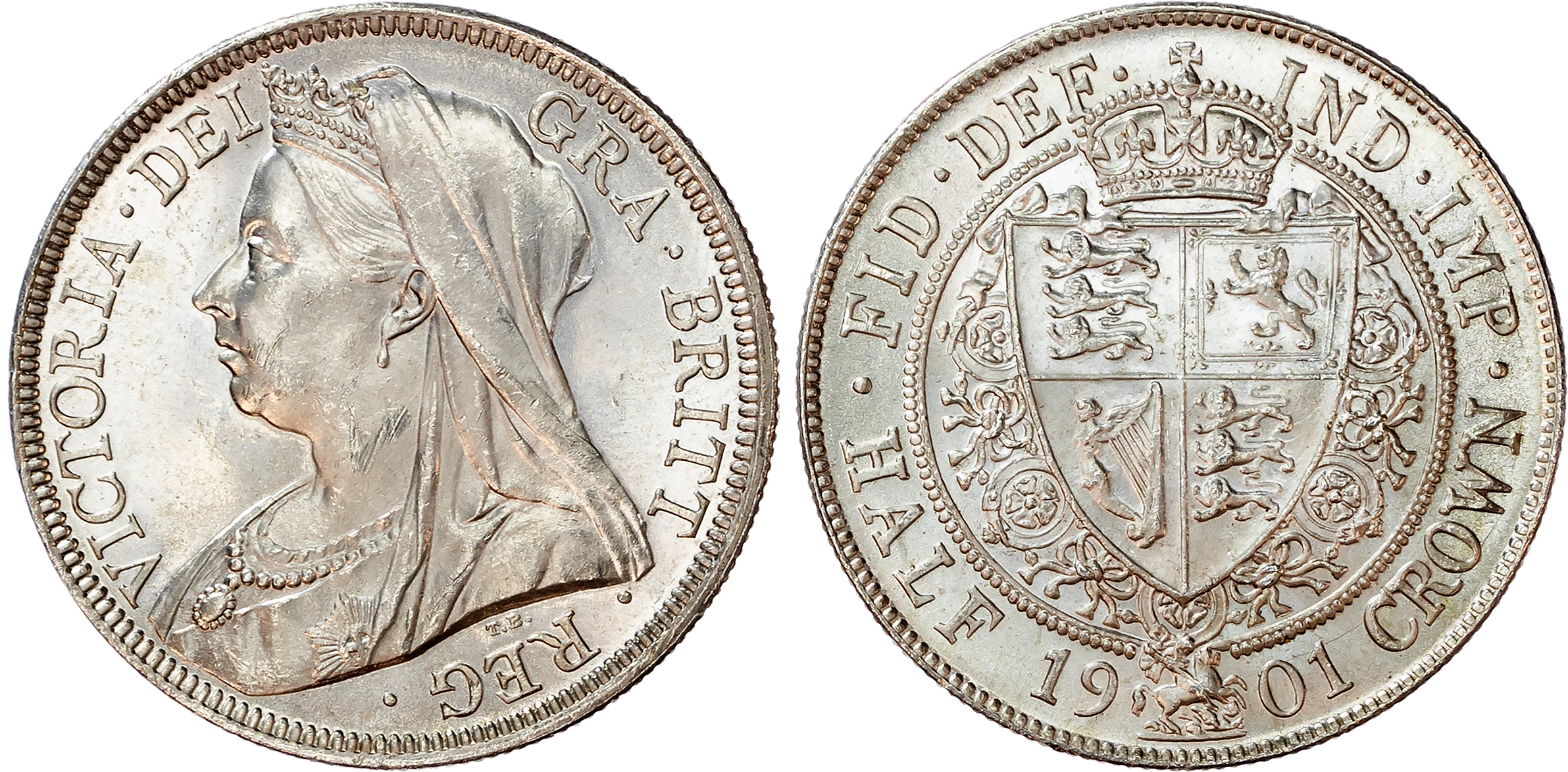 Victoria (1837-1901) Halfcrown, 1901.