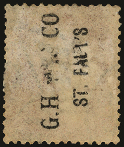 SG43var 1866 GHW&Co underprint vfu