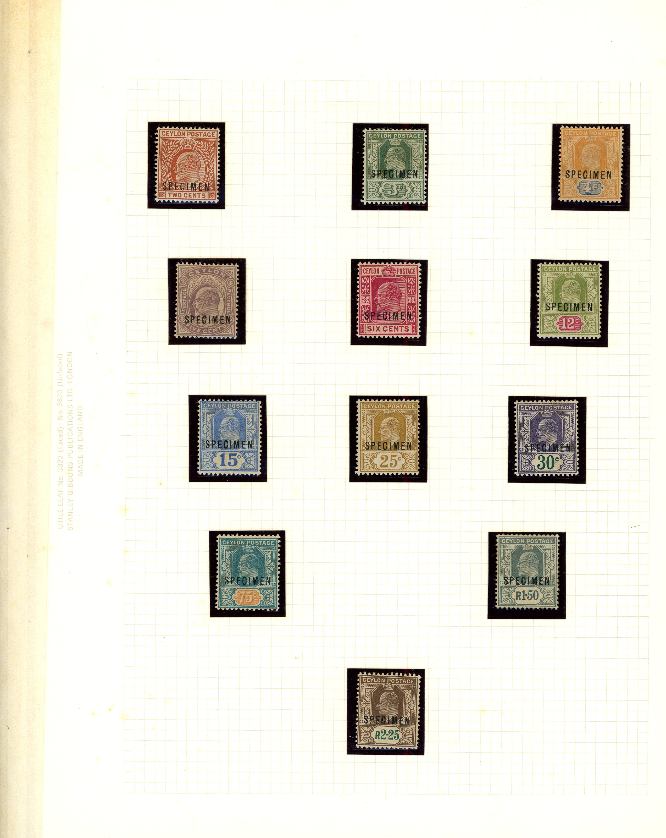 1903-11 KE VII collection (257) on leaves.  Specimens complete ex 1911 2c, mostly good appearance but brown gum and other...