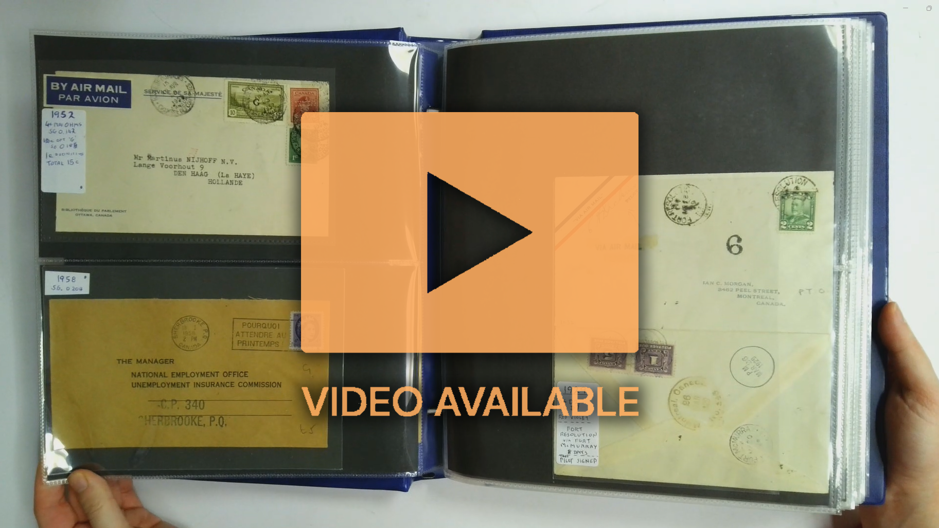 Postal History collections in carton