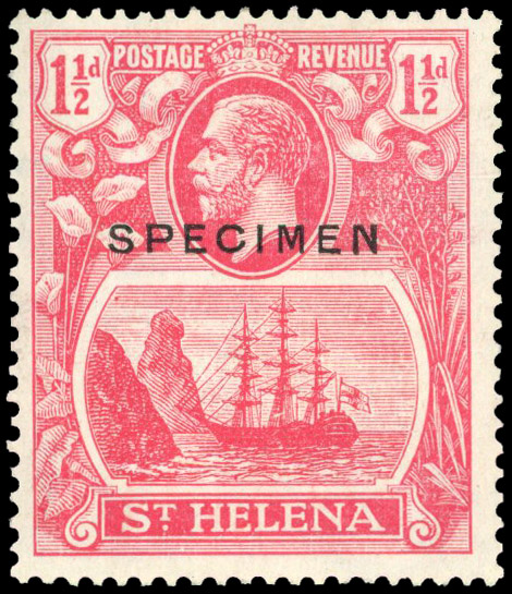 St Helena SG 99as Broken Mast Specimen