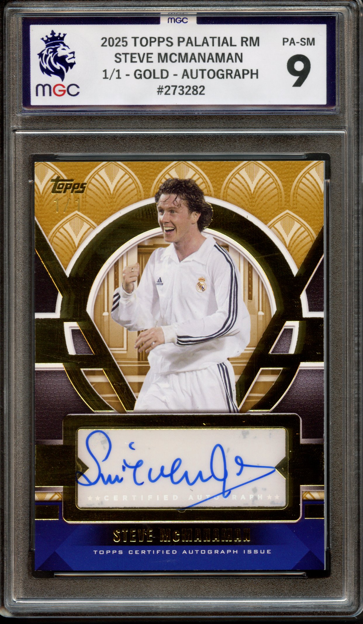 MGC 9 2025 Topps Palatial RM Steve McManaman 1/1 Gold Autograph