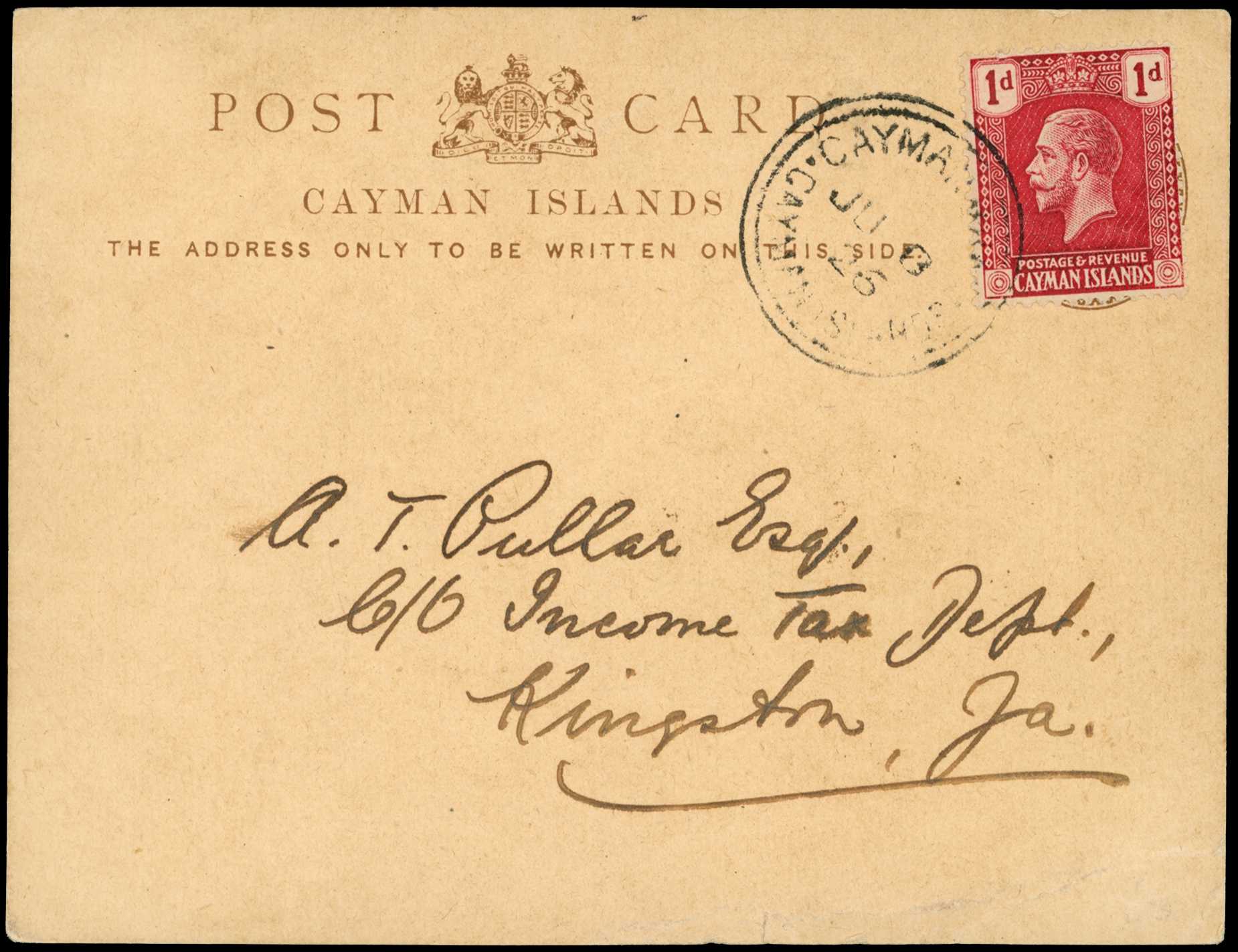 1912-26 Uprated examples of the ¼d Postal...