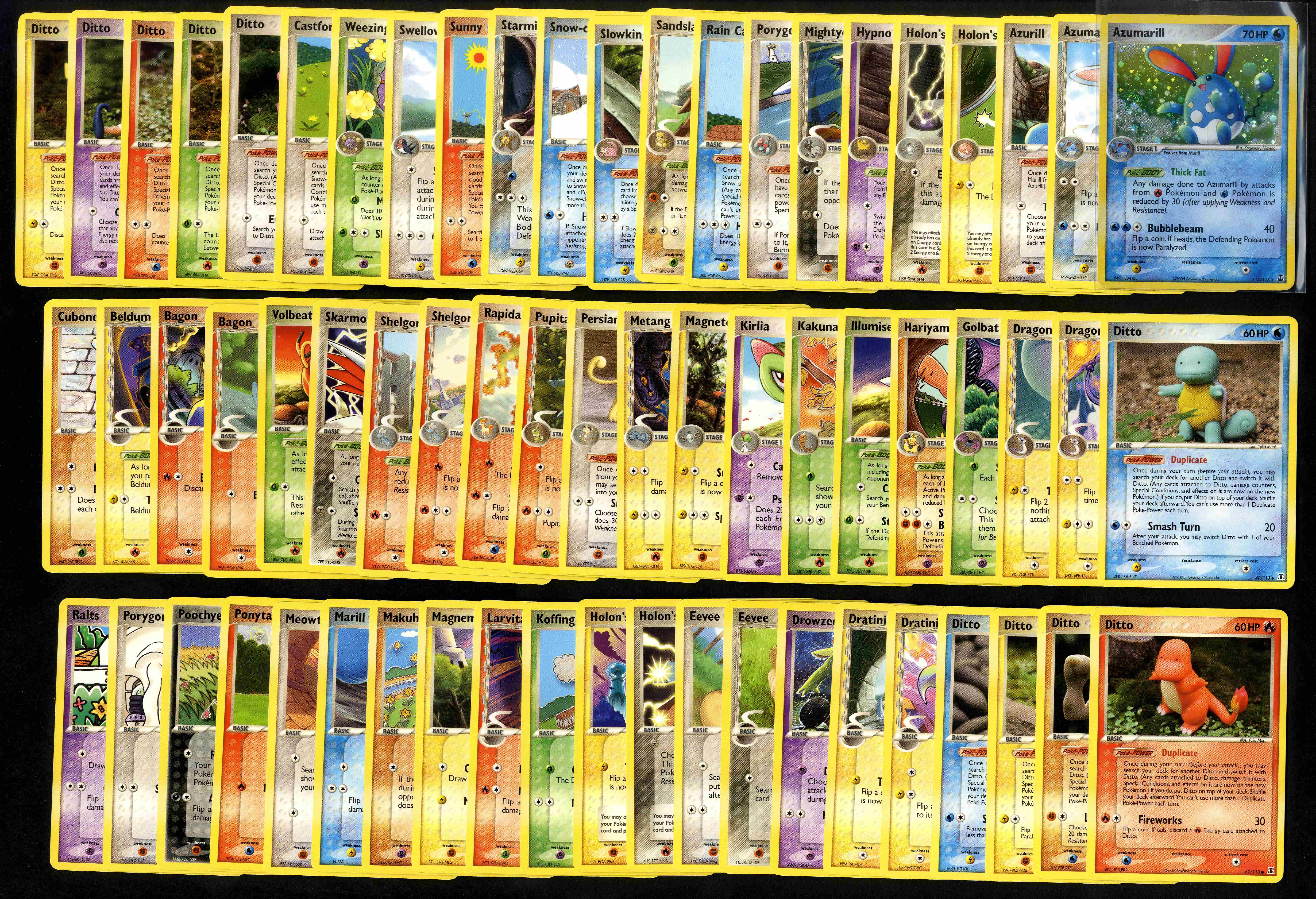 EX Delta Species – Partial Complete Set - 78/114 - EX-NM