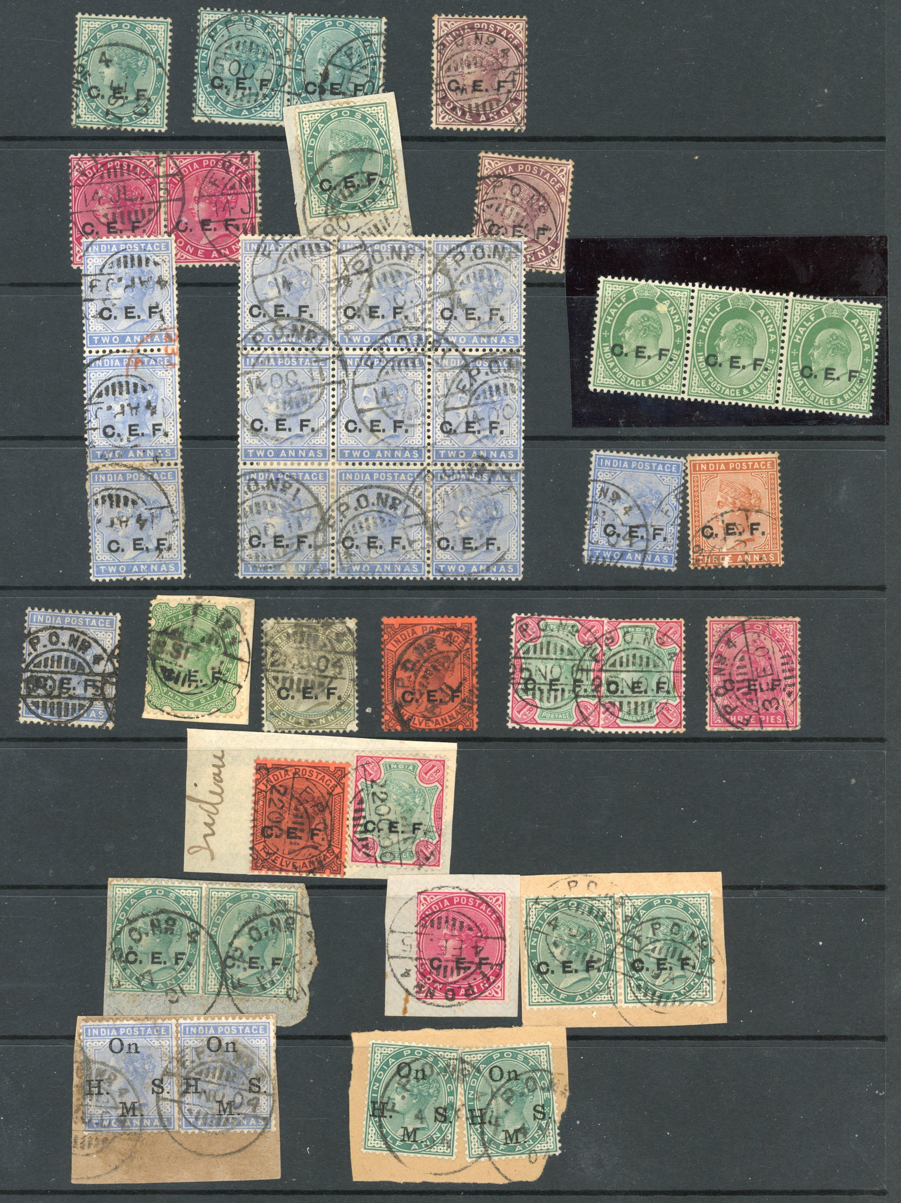 CHINA EXPEDITIONARY FORCE: 1900-11 selection of used examples