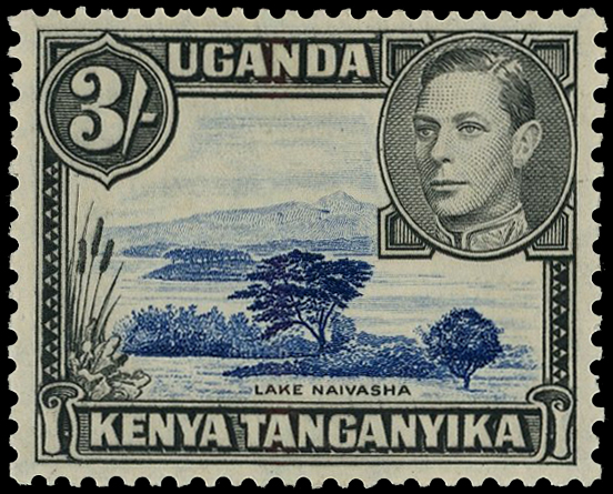 1947 3/- deep violet-blue and black, perf 13...