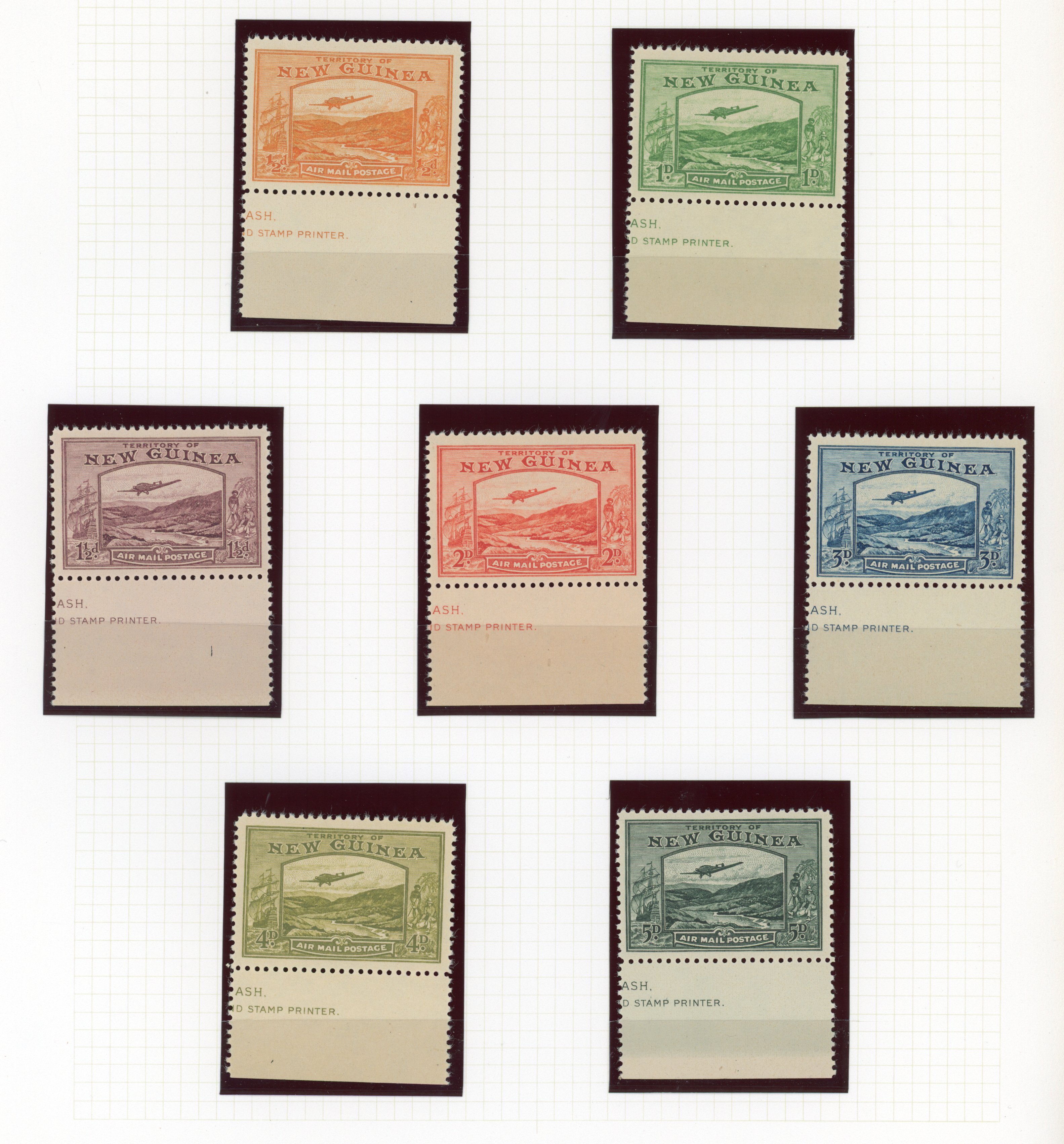 New Guinea SG 212-225 mint
