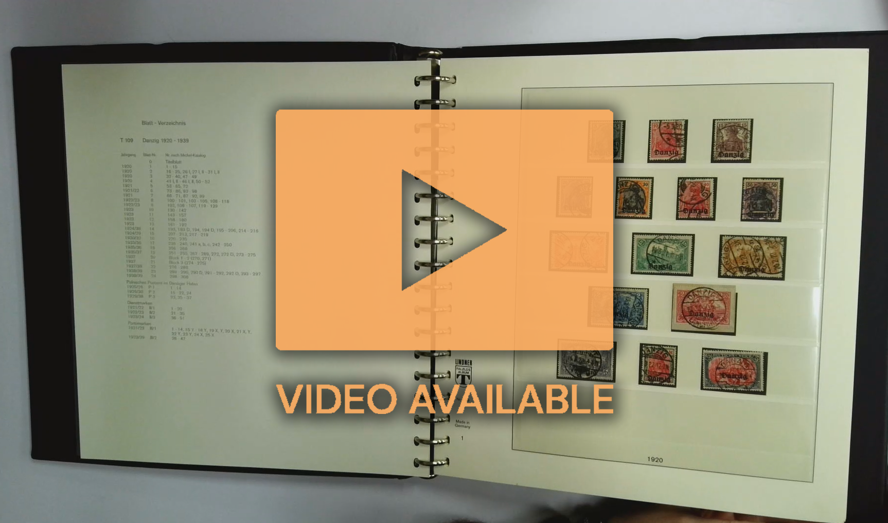 Danzig used collection in Lindner album