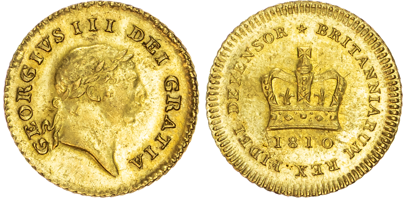 George III (1760-1820) Third Guinea, 1810.