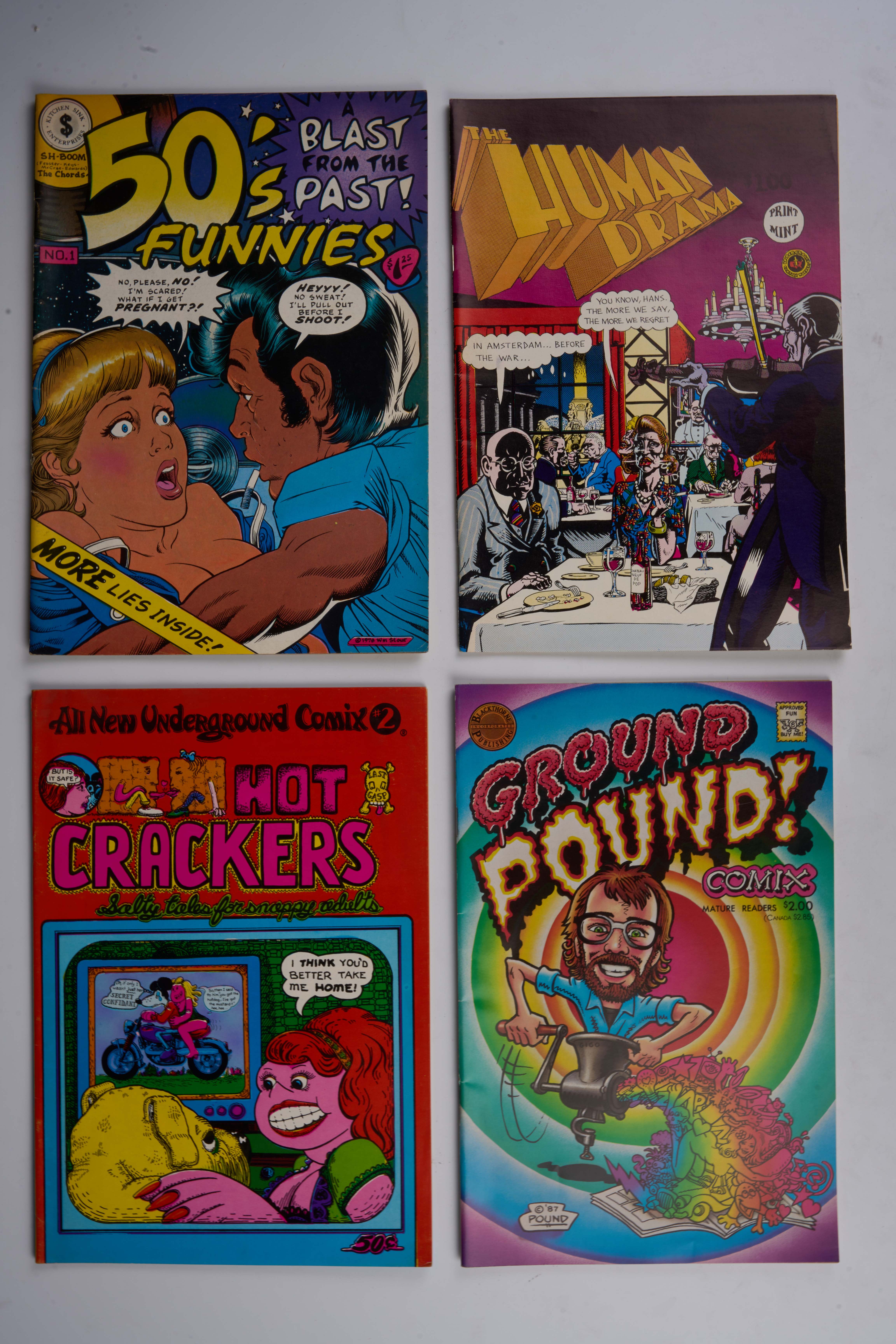UK & US Underground Comics: 50's Funnies, God Nose, Eternal & More (Print MInt/Last Gasp/Rip Off & More, 1970s) Bundle of 15