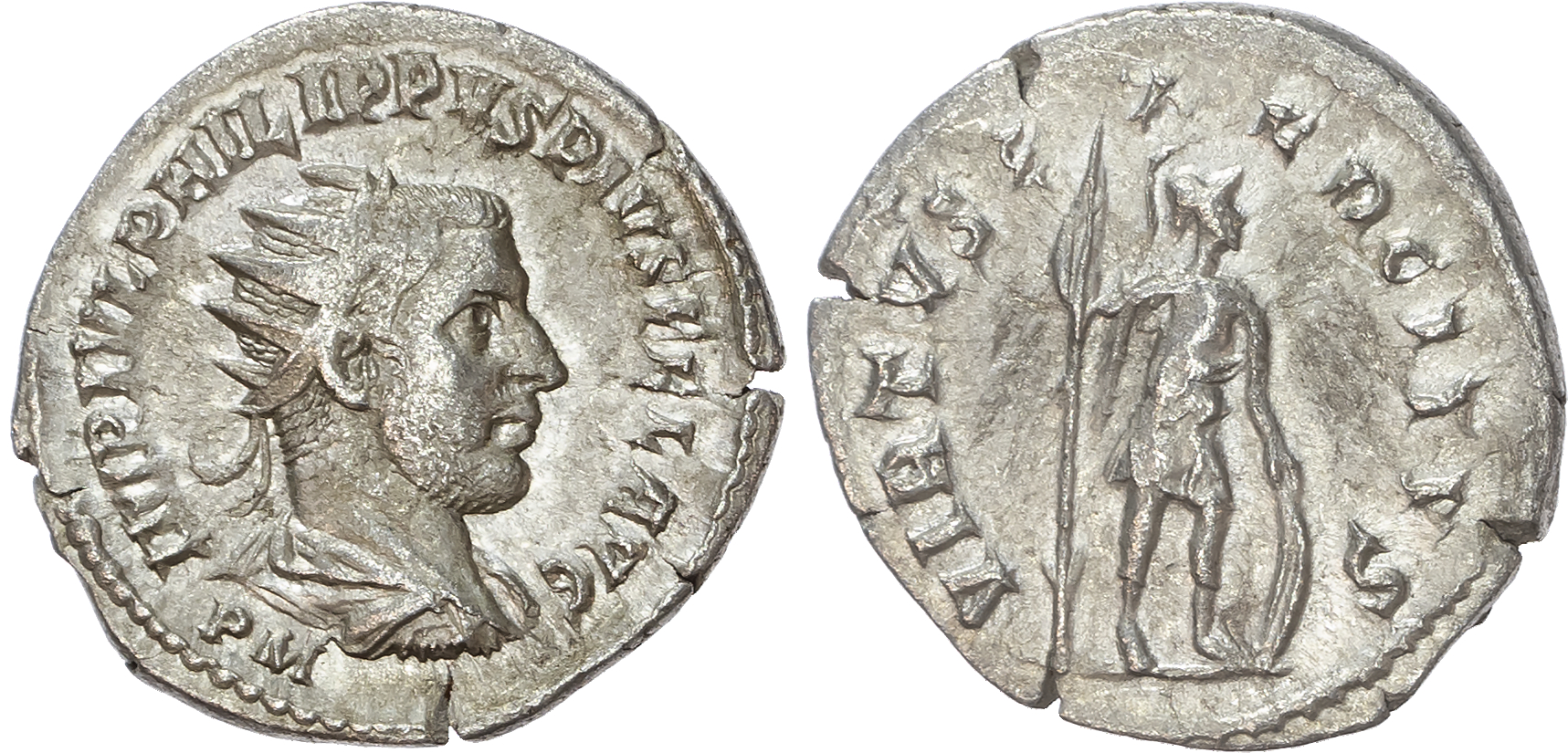 Philip I (AD 244-249) AR Antoninianus, Antioch, AD 249, 3.83g.