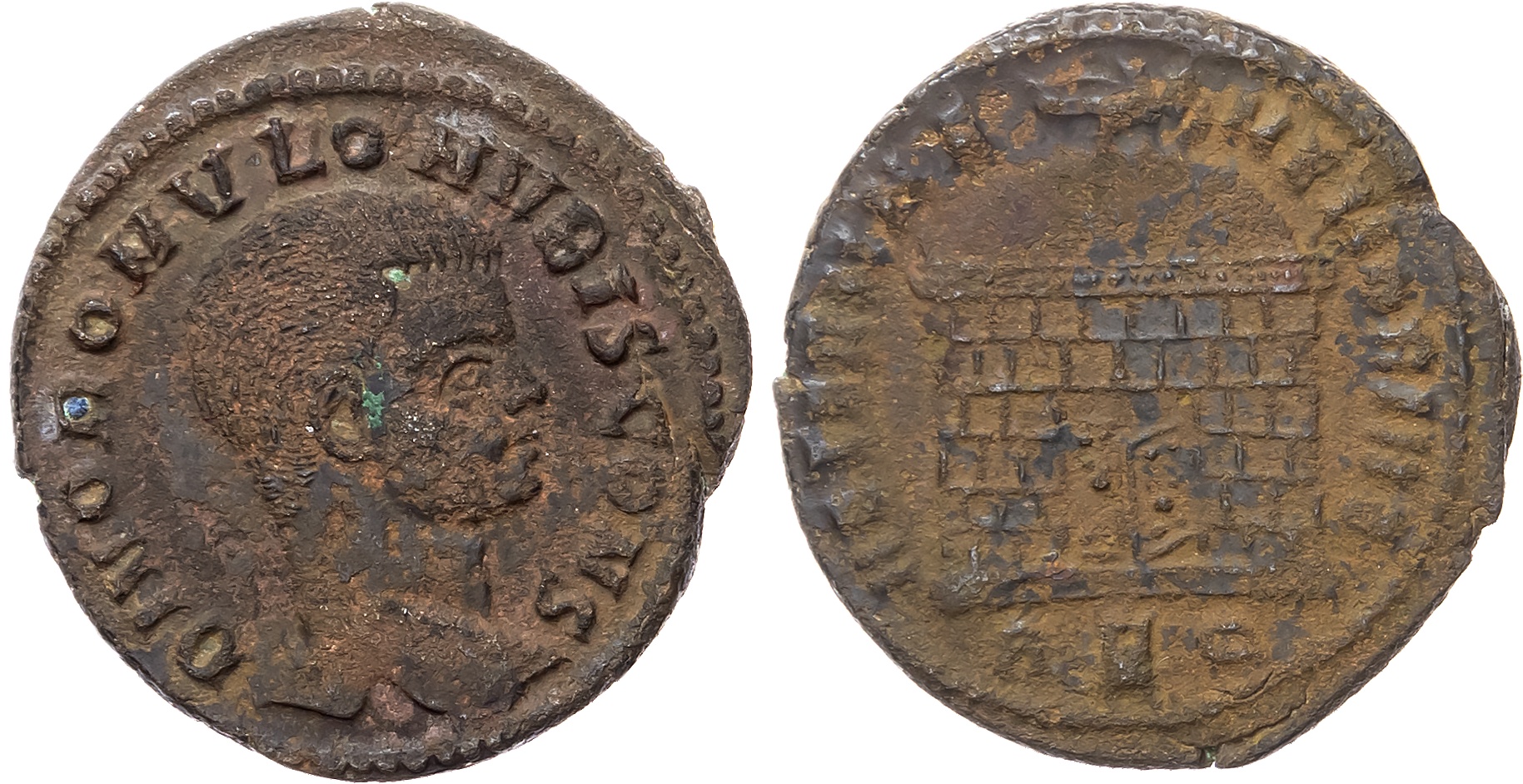 Divus Romulus (d. AD 309), AE Follis, Rome, c. AD 309-312), 6.84g.
