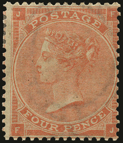 GB 1862  SG80 Pl.3 Mint Unused o.g. example