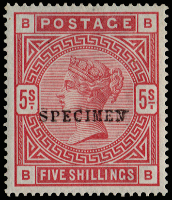 Great Britain 1884 (SPECIMEN) SG176s