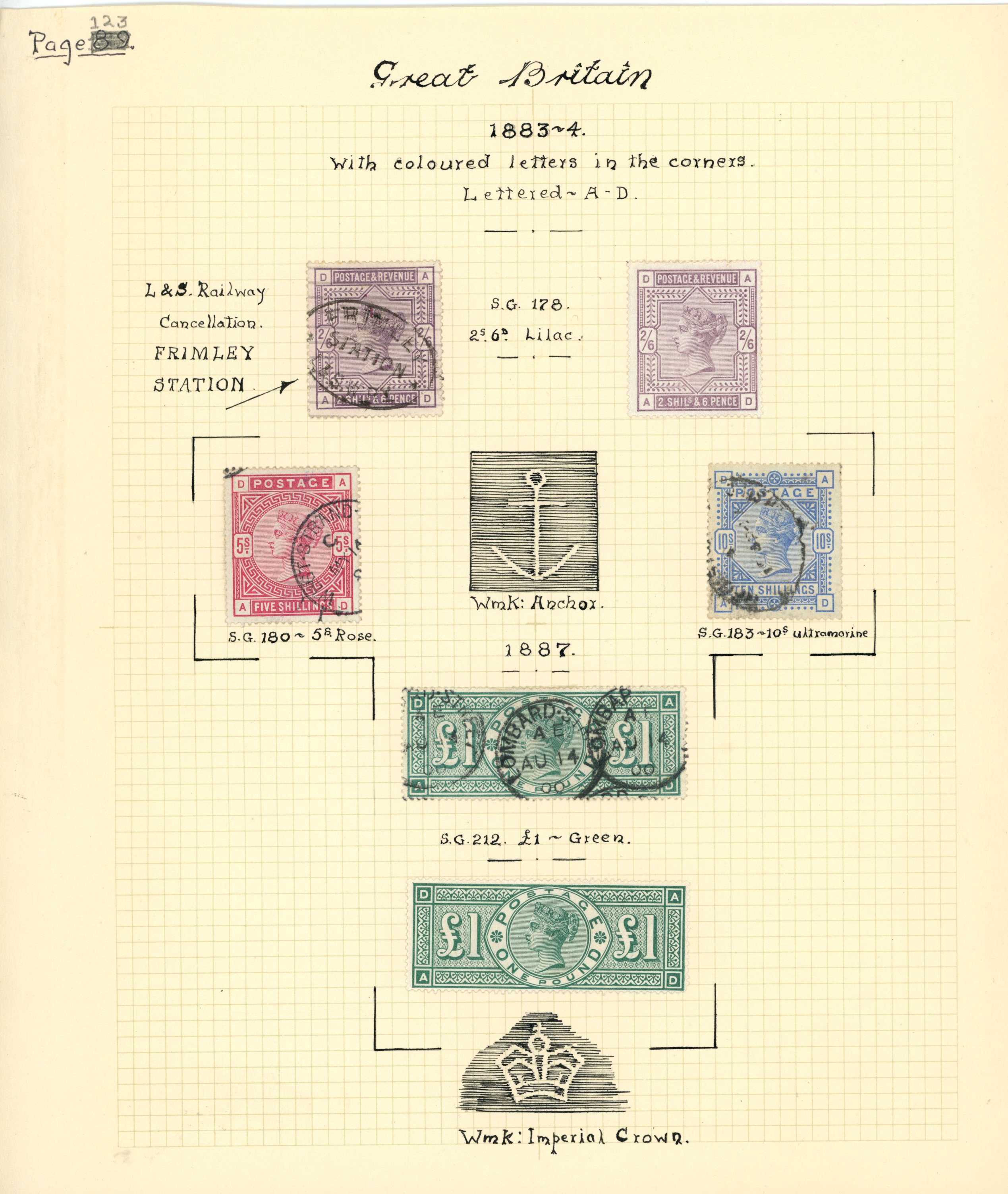 1883-1900 mint and used selection all...