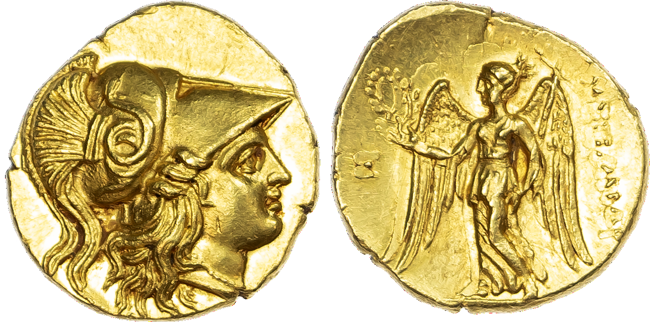 Kingdom of Macedon, Alexander the Great (336‑323 BC) AV Stater, mint of Sidon, c. 316‑315 BC, 8.57g.