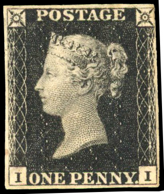 1840 1d black, Plate 6 (II), clear to good margins, unused (regummed)
