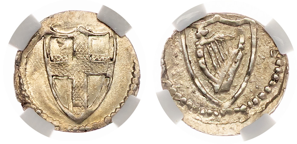 Commonwealth (1649-1660), Halfpenny. NGC MS64