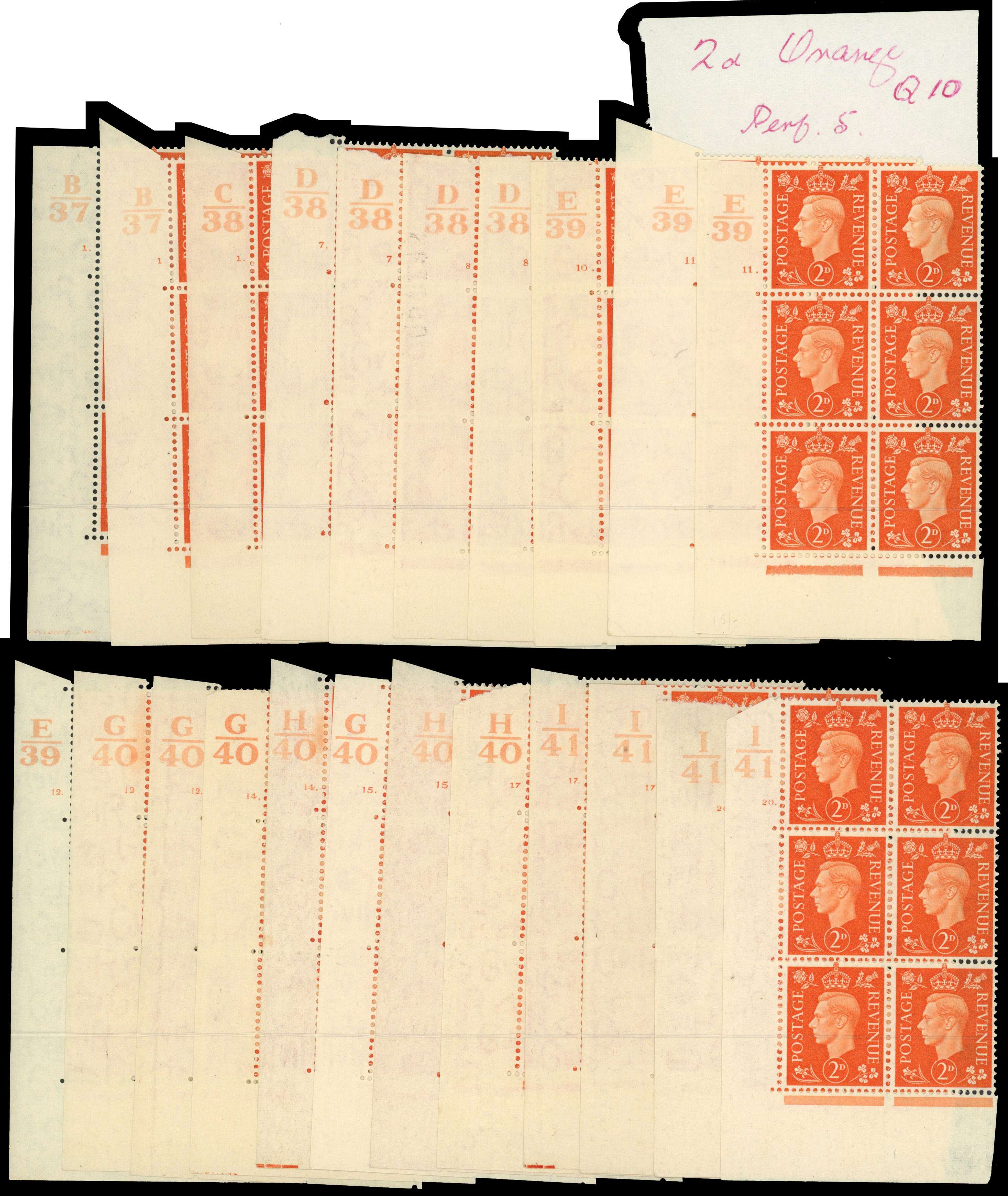 GB SG 465 Cylinder blocks mint