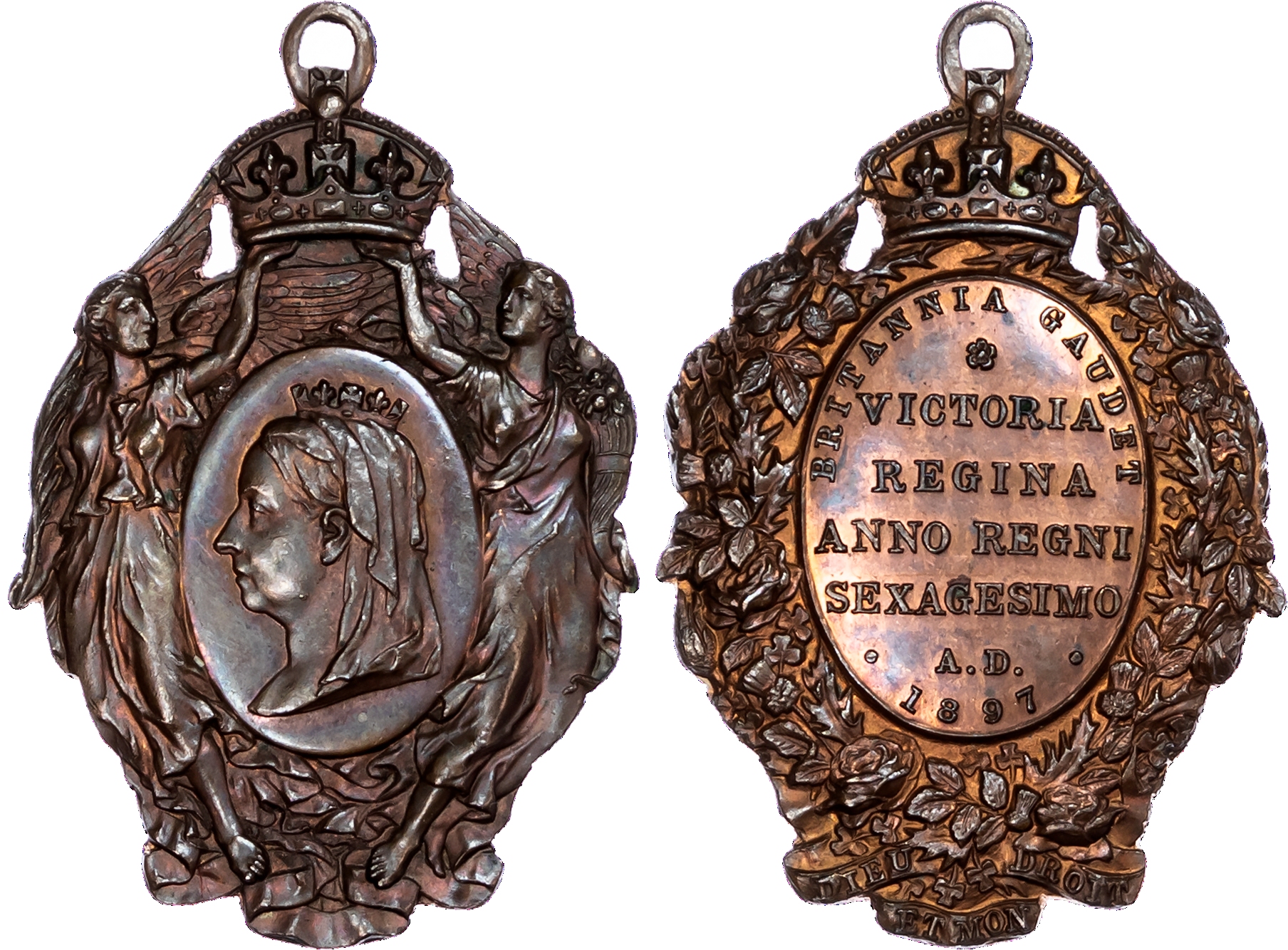Victoria (1837-1901), Diamond Jubilee, 1897, Copper Medallet