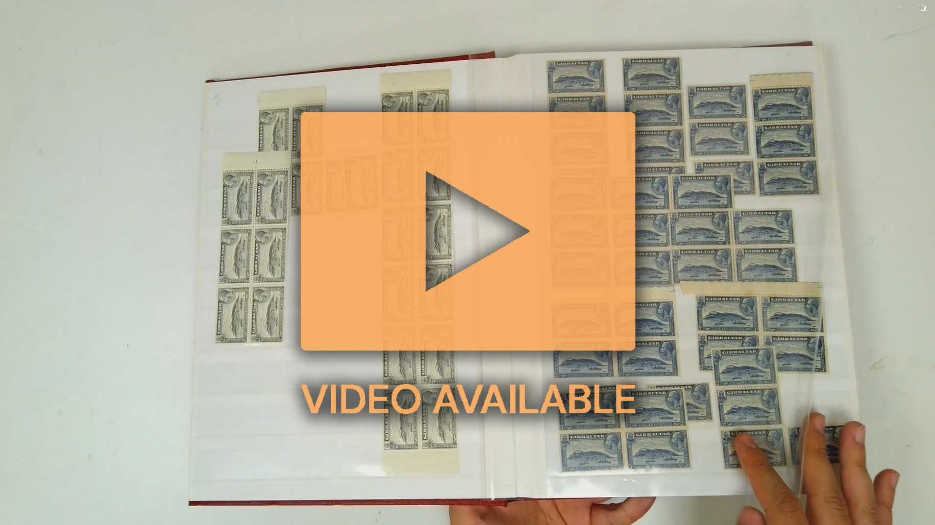 Gibraltar 1931-3 'Rock' issue in stockbook