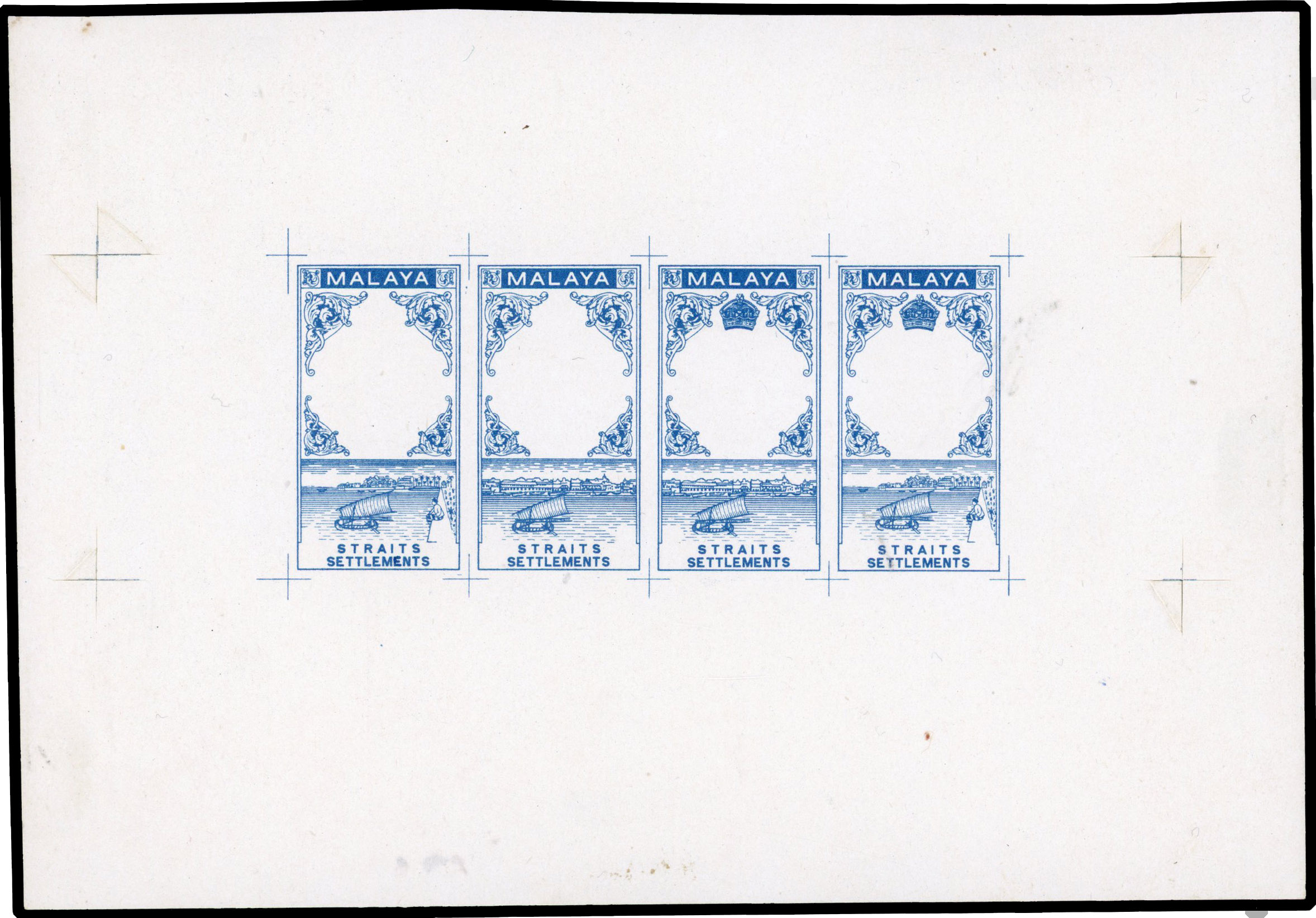 Straits Settlements 1933-34 Survey Department $15 frame essay