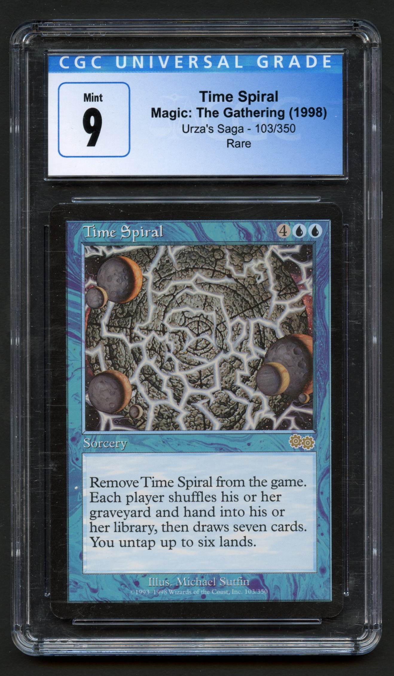 CGC 9 Time Spiral - Urza's Saga 1998