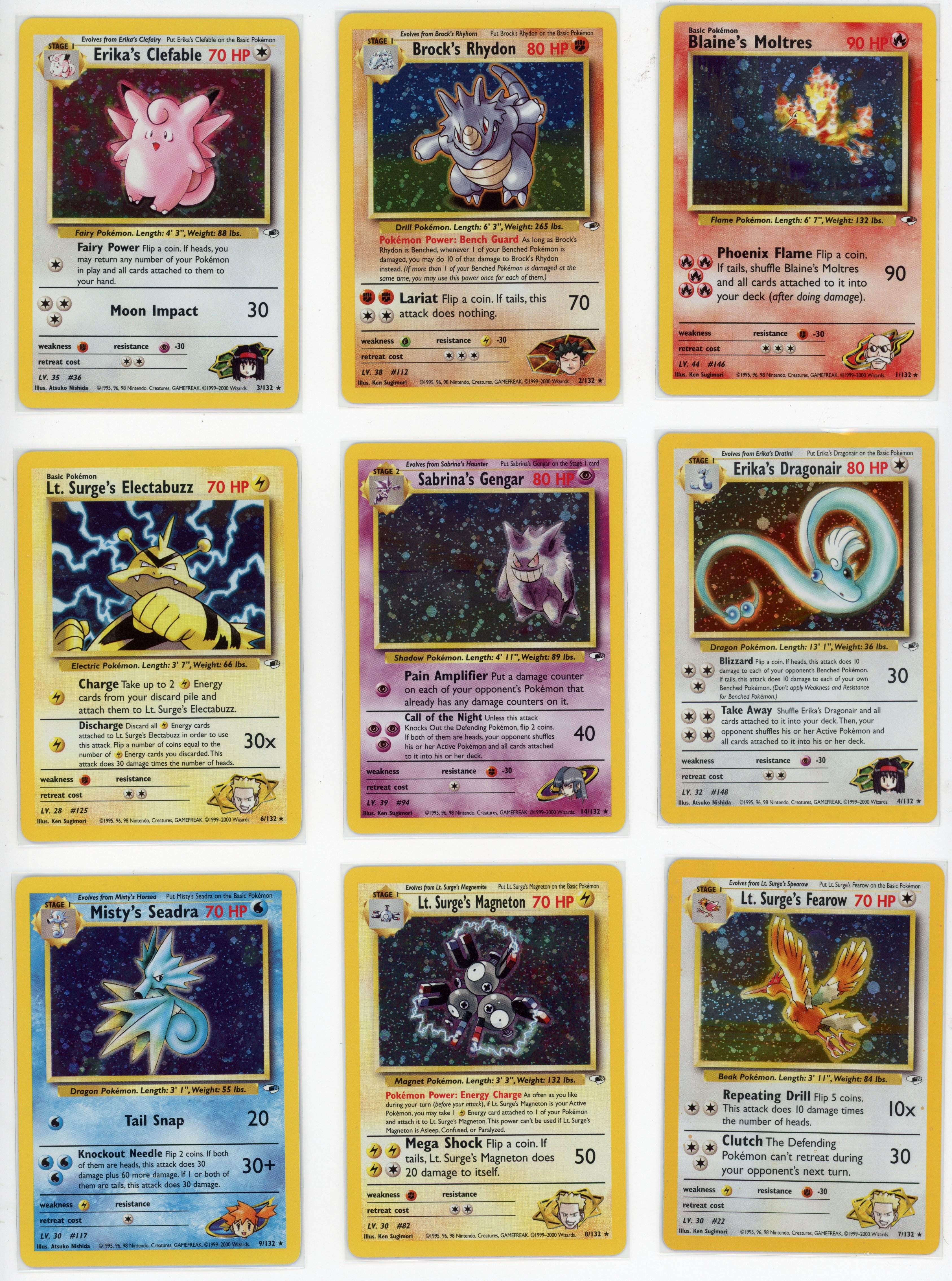 Complete Gym Heroes Set (2000) 132/132