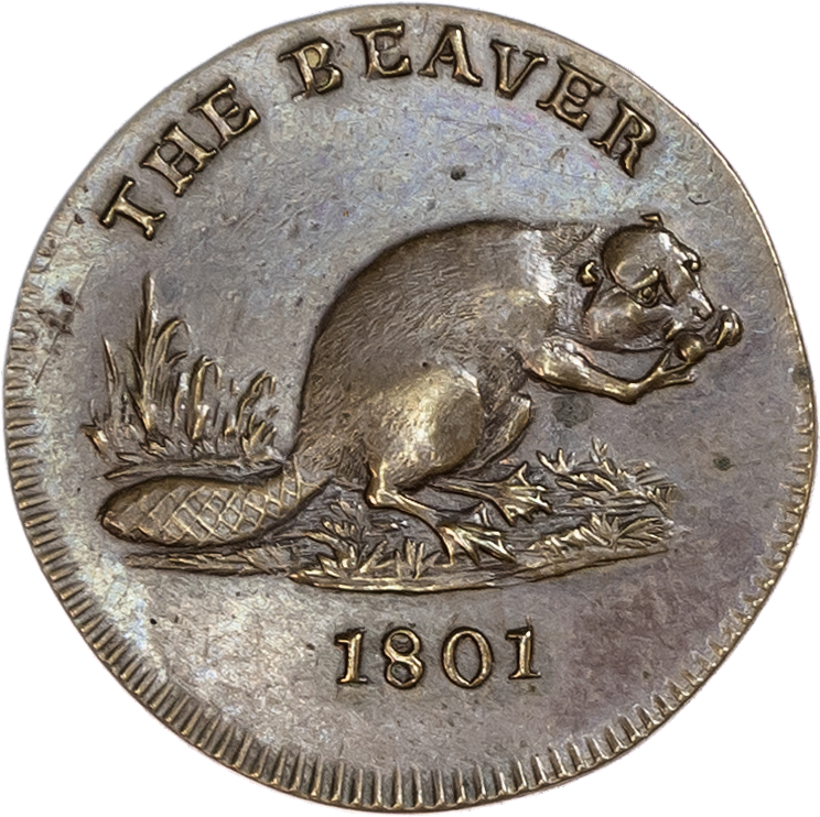 London - Strand, Gilbert Pidcock Farthing 1801