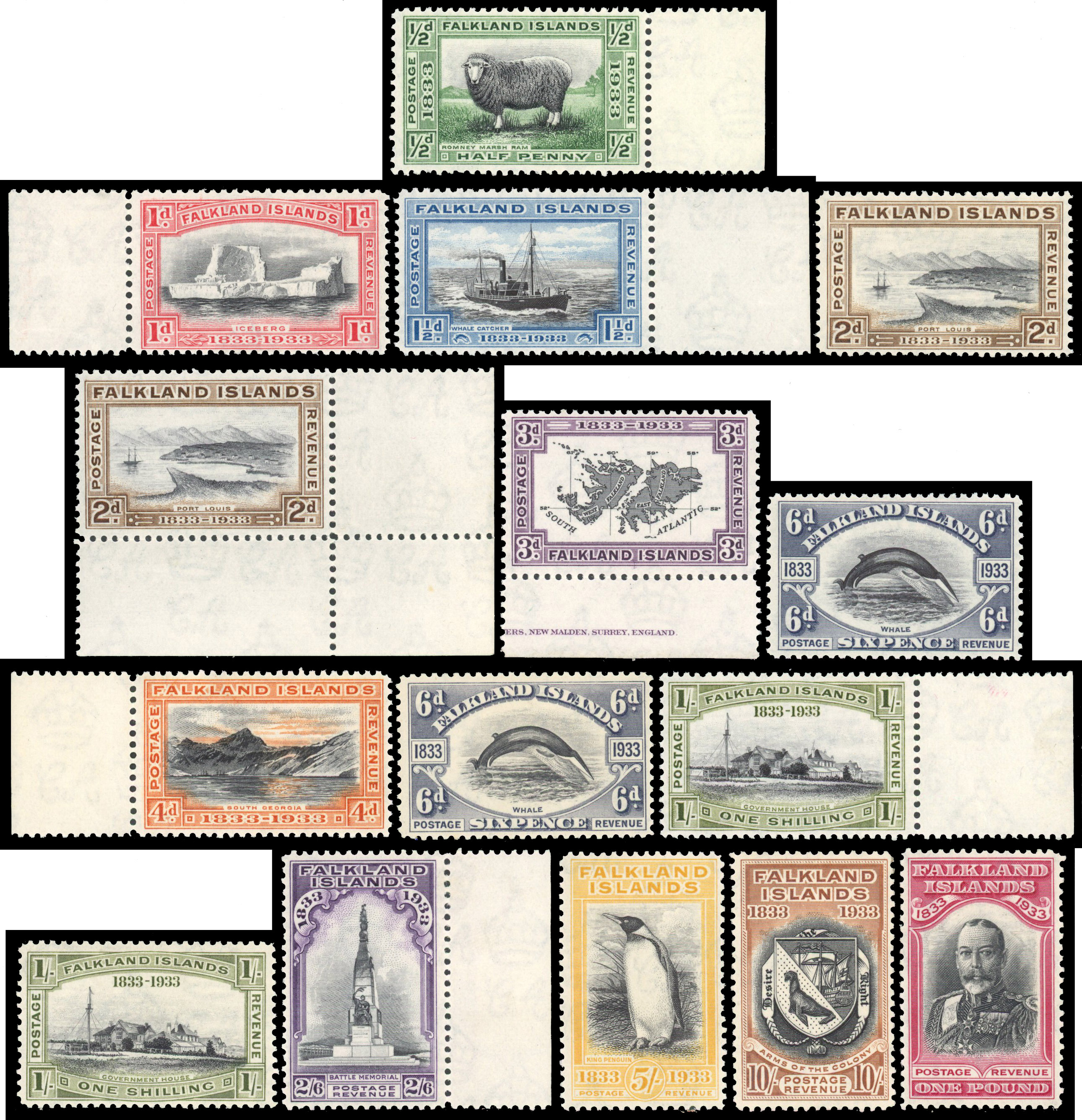 Falkland Islands SG 127-138 mint