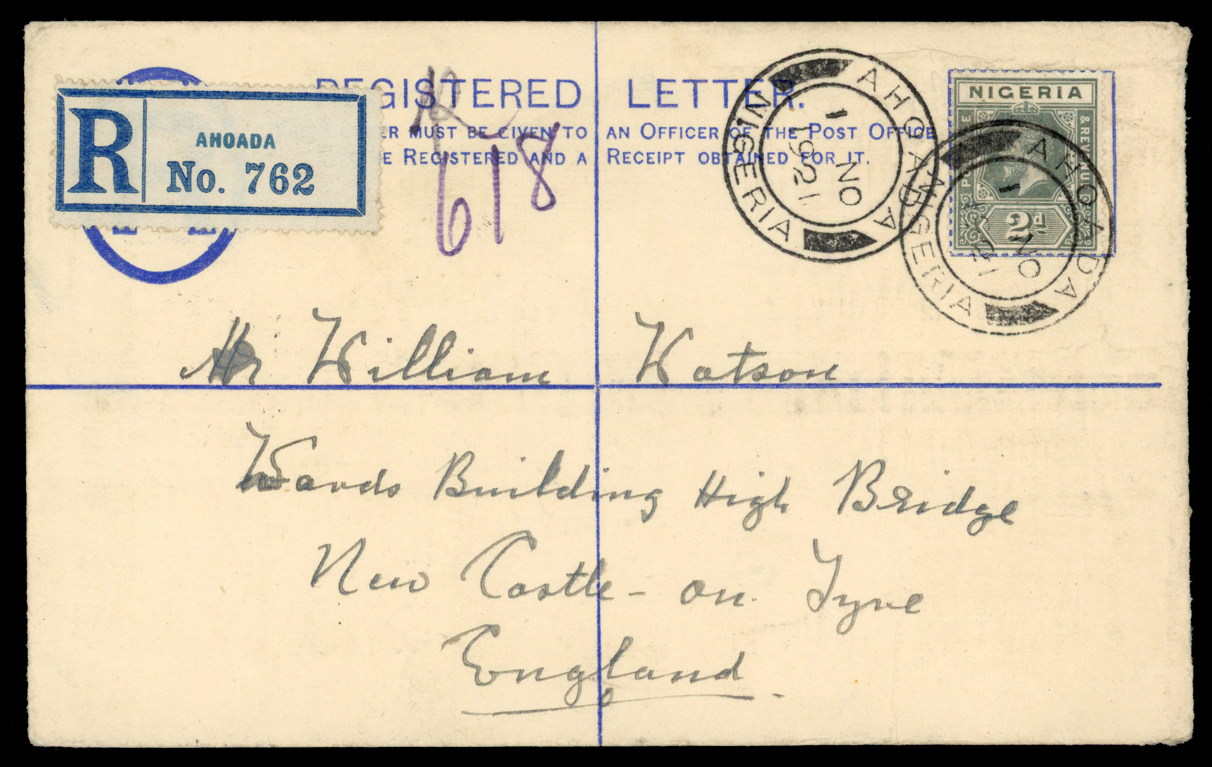 POSTAL HISTORY: KEVII to KGVI range of twelve assorted covers/cards