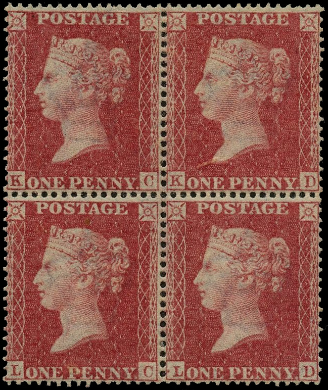 Great Britain SG 36 mint block of four 