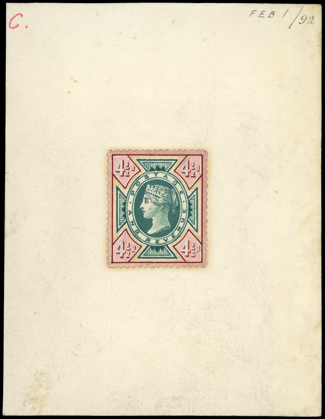 GB 1892 SG206var Essay