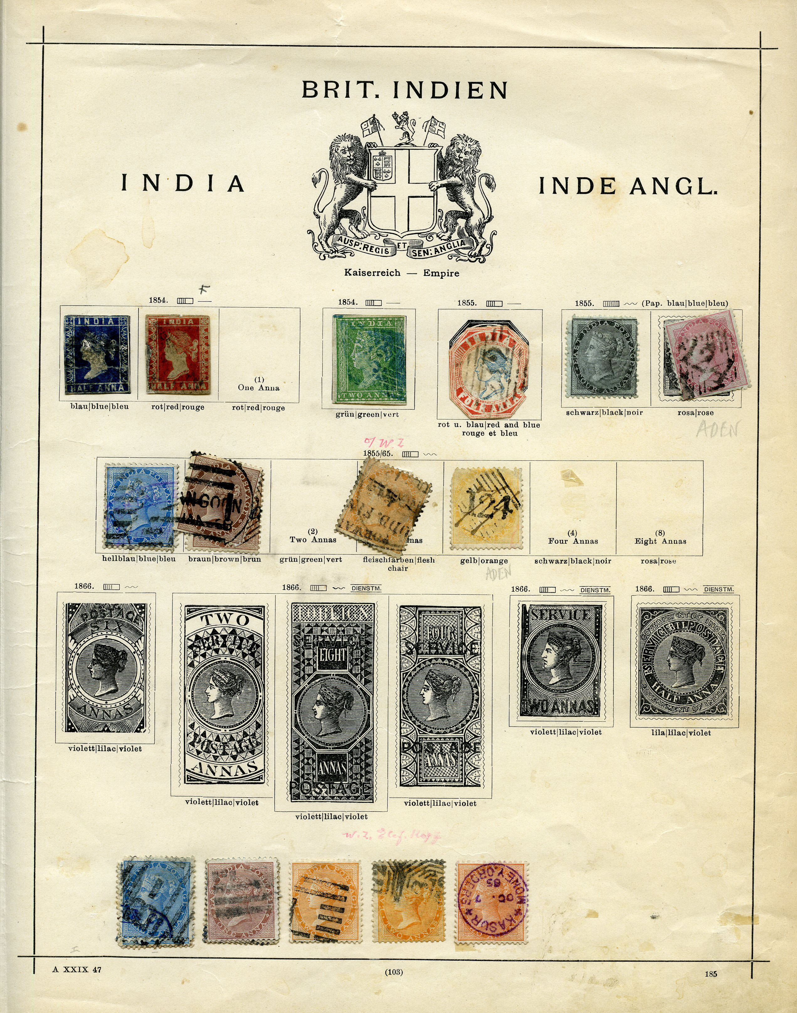 1854-1940s mint and used old time...