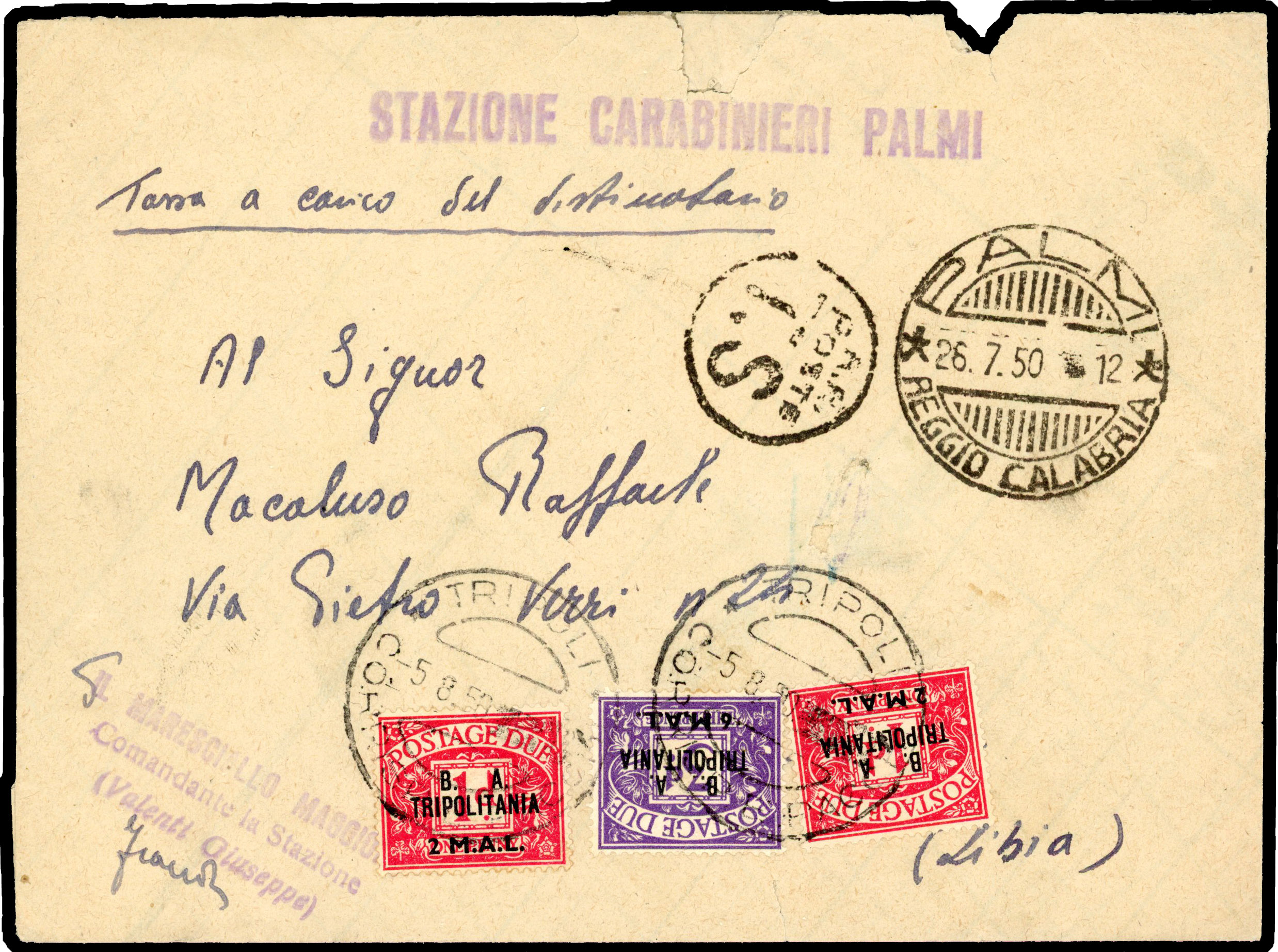 BOIC Tripolitania SG TD6, 9 cover