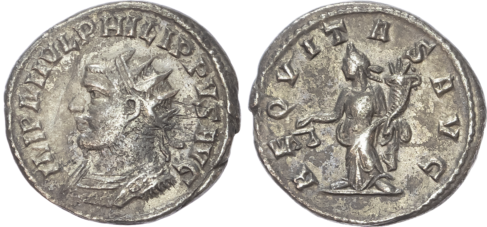 Philip I (AD 244-249) AR Antoninianus, Antioch, 4.34g. 