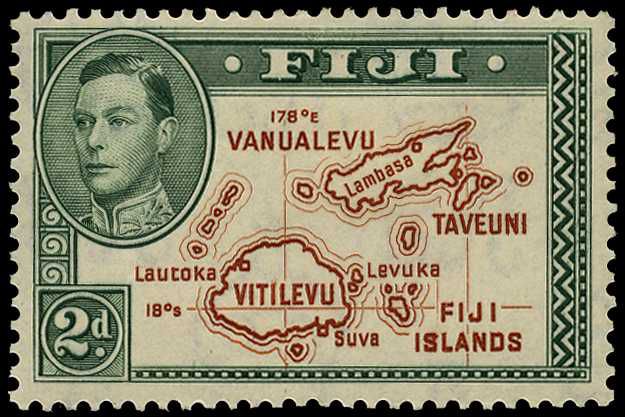 1938 2d brown and green Die I, mint...