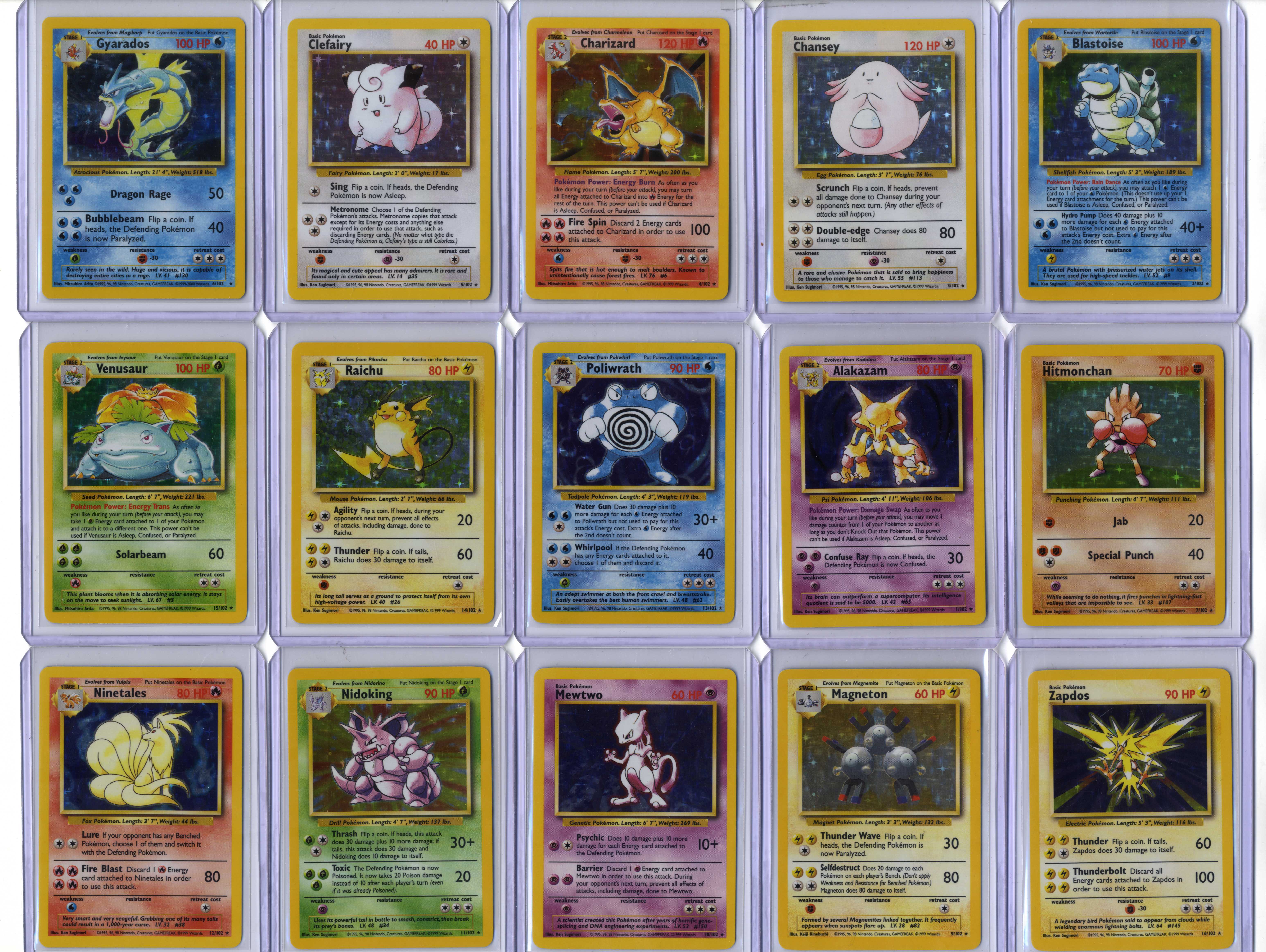 Base Set -  Unlimited & 4th Print - All Holos + Partial Set