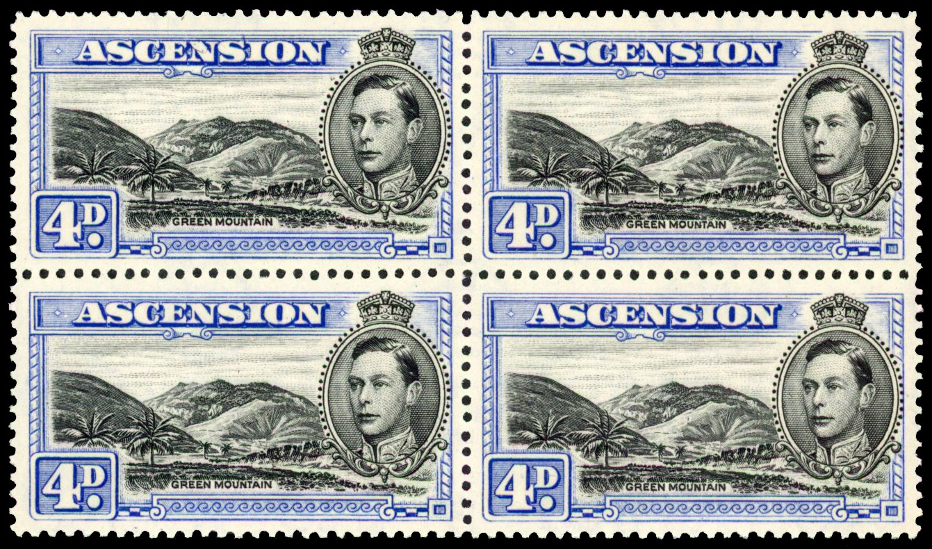 Ascension SG 42da block mint