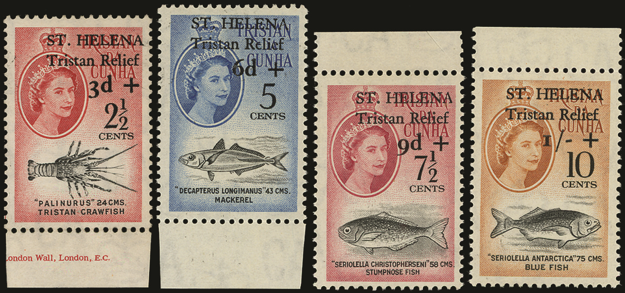 St Helena SG 172-175 Tristan Relief Set U/M 