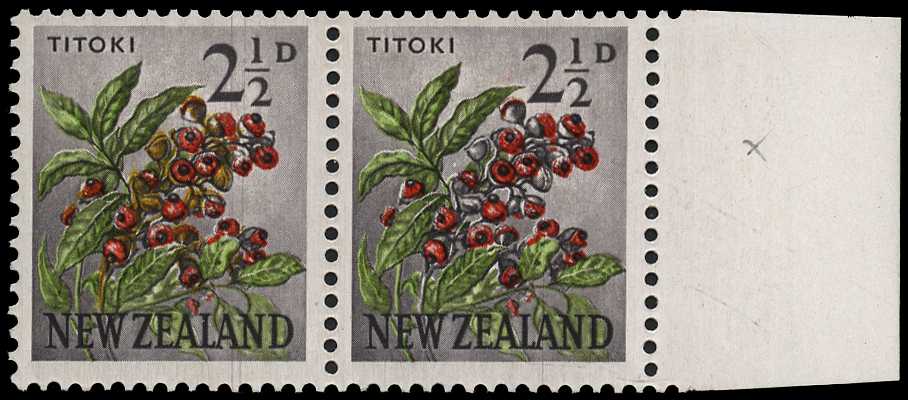 1960 2½d Titoki unmounted o.g....