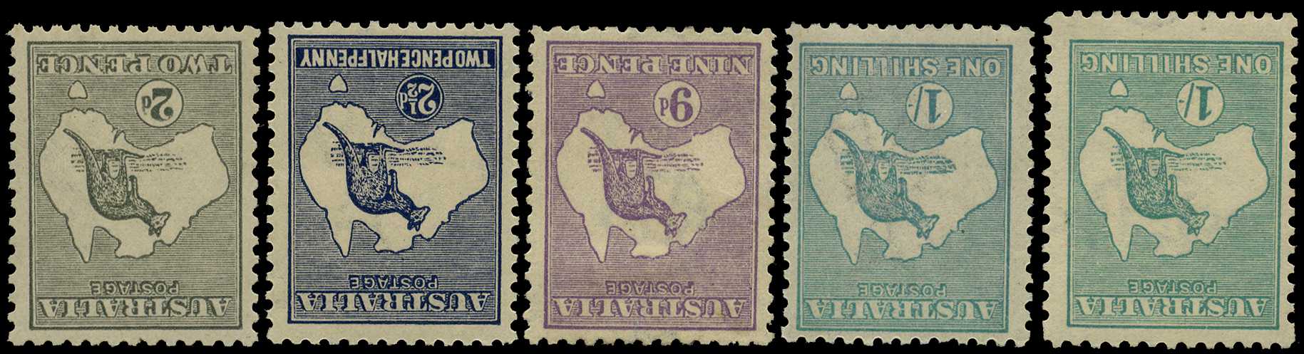 Third Watermark: 1915-27 range of five values...