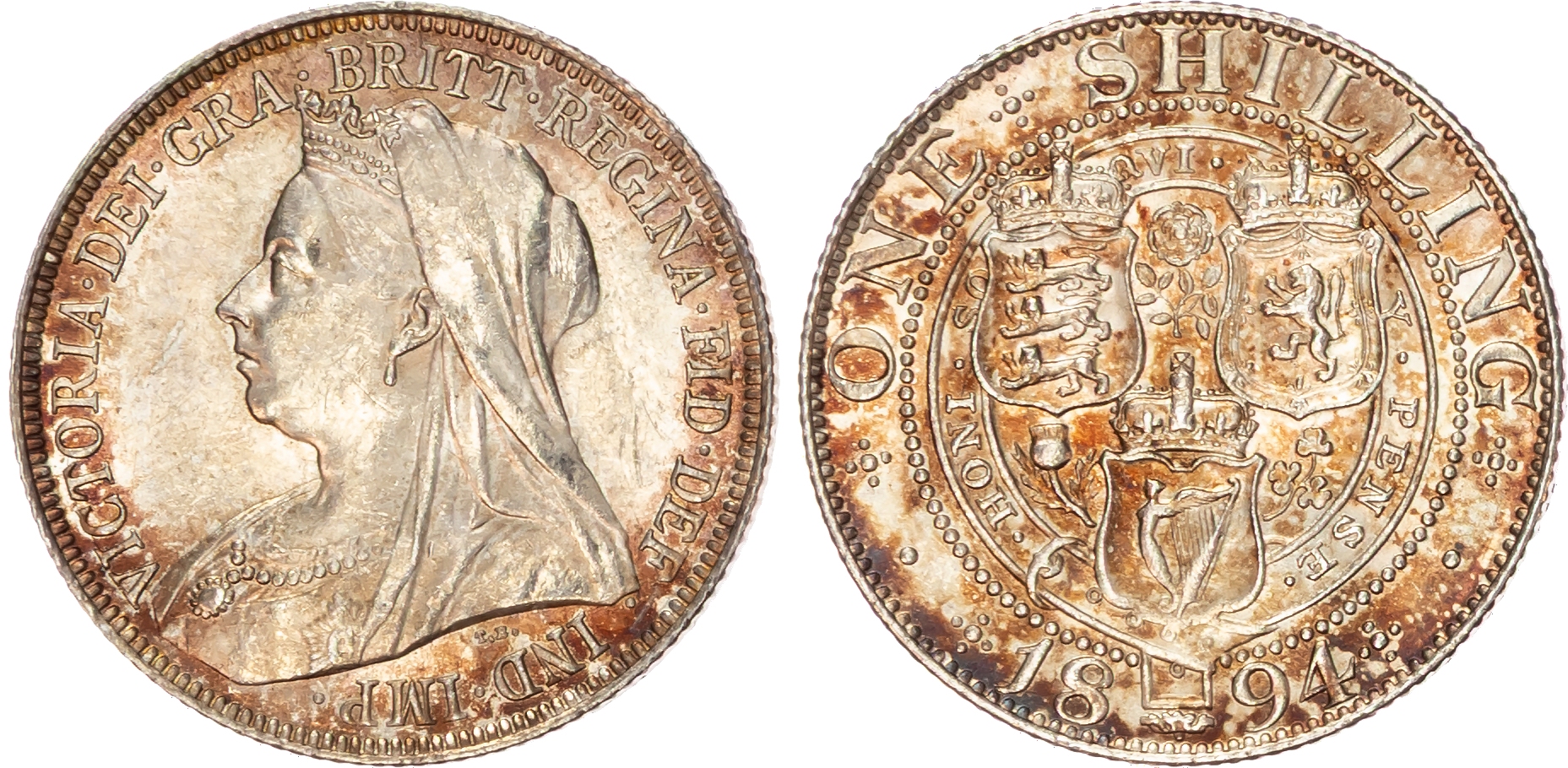 Victoria (1837‑1901), AR Shilling, 1894. 