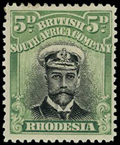 1913-7 5d Head Die I, perf 14. Fine o.g....