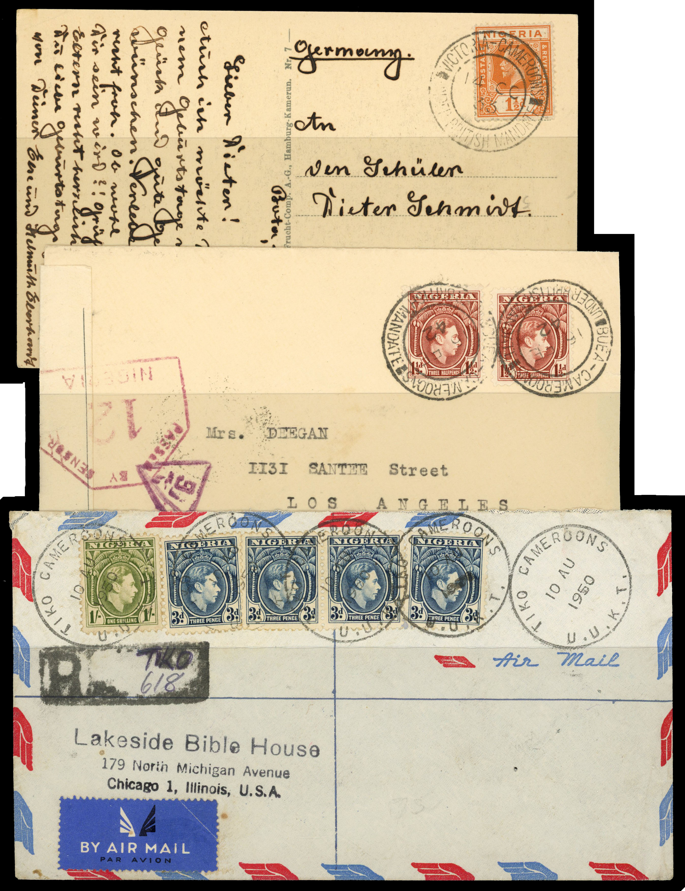 Nigeria Cameroons postal history collection